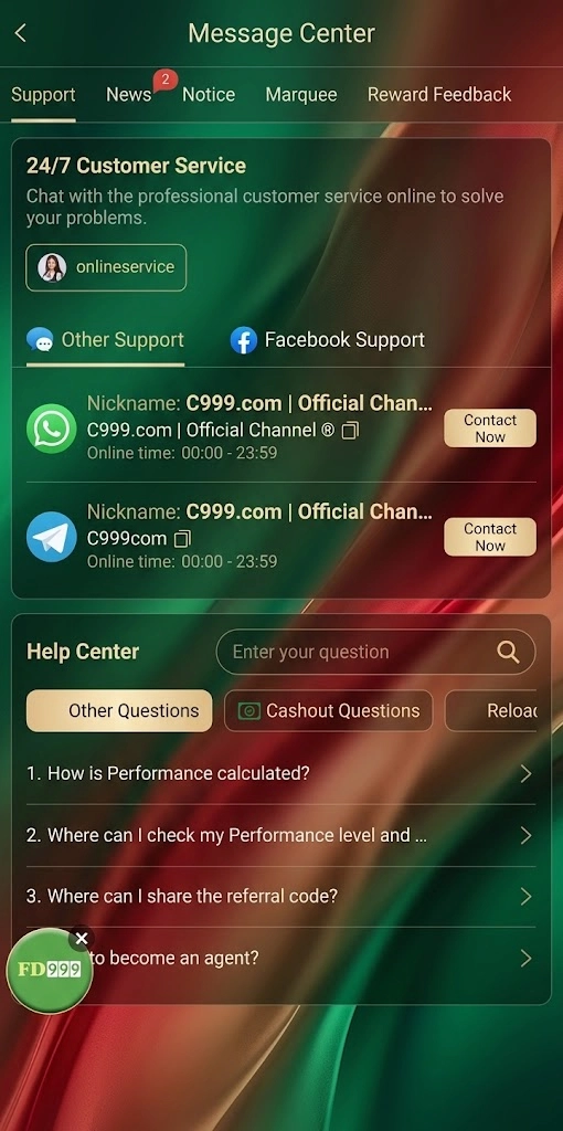 C999 Costumer Service