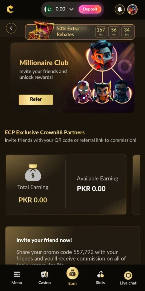 Crown88 Referral Sharing