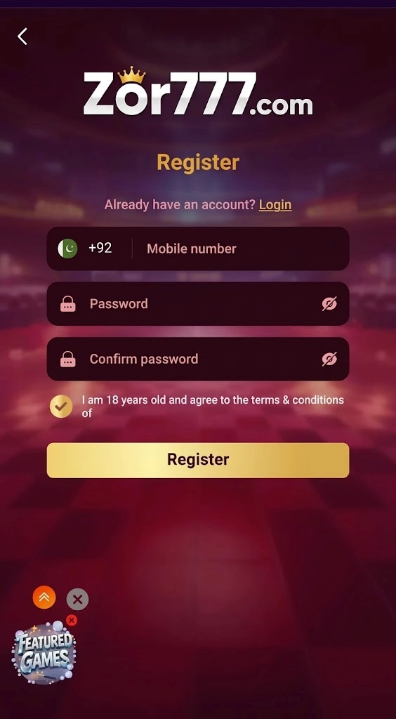 Zor777 Register