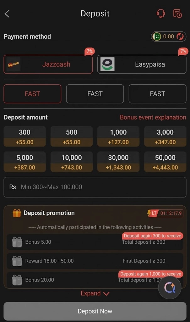 777DX Deposit Money