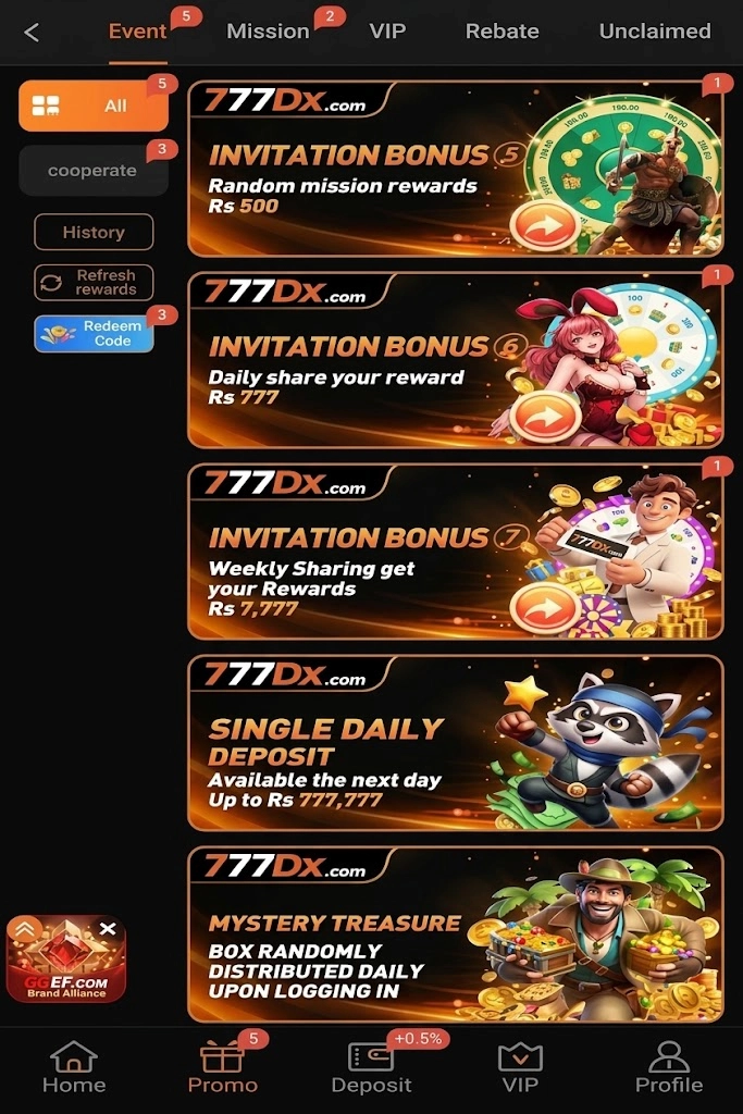 777DX Event Section