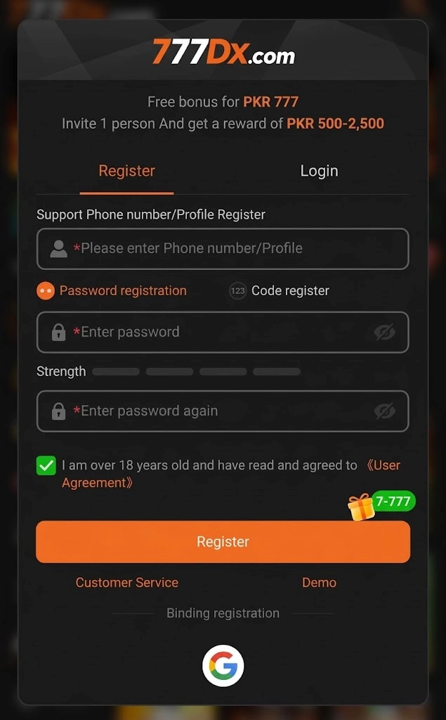 777DX Register